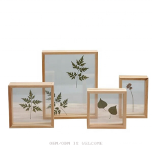 Best selling custom wood double sided glass picture frame square photo frame wholesale